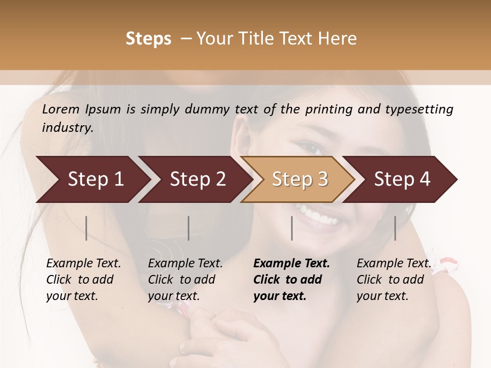 Girls Hugging PowerPoint Template