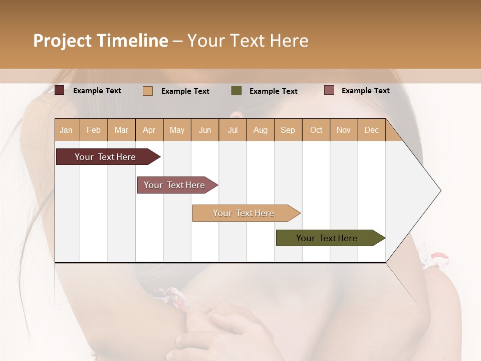 Girls Hugging PowerPoint Template