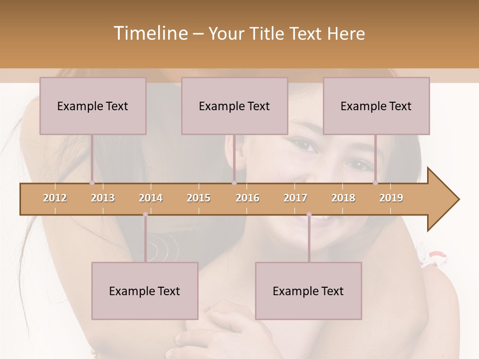 Girls Hugging PowerPoint Template