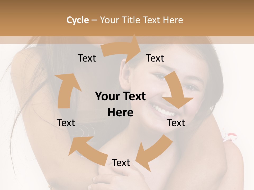 Girls Hugging PowerPoint Template