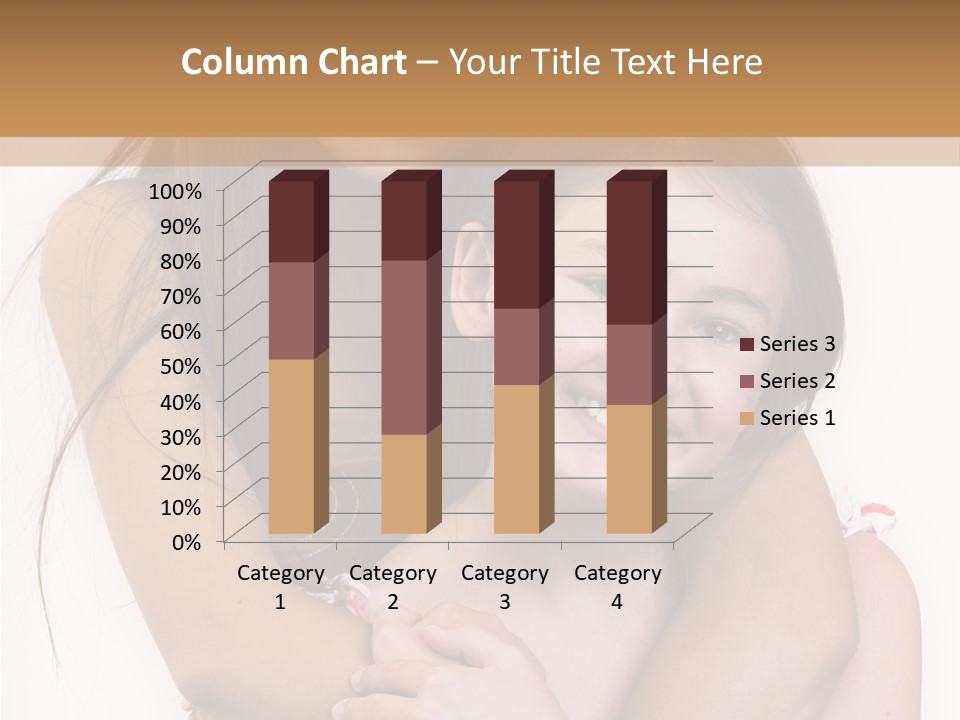 Girls Hugging PowerPoint Template