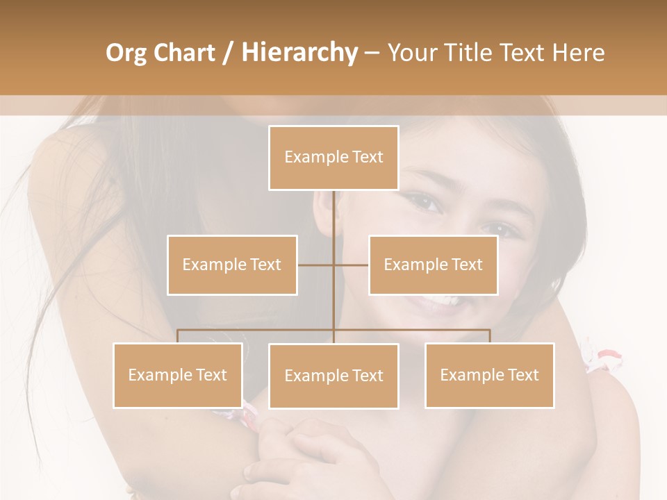 Girls Hugging PowerPoint Template
