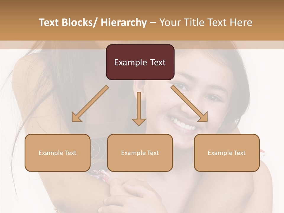 Girls Hugging PowerPoint Template