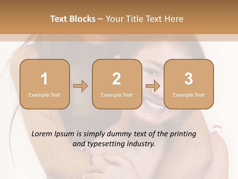 Girls Hugging PowerPoint Template