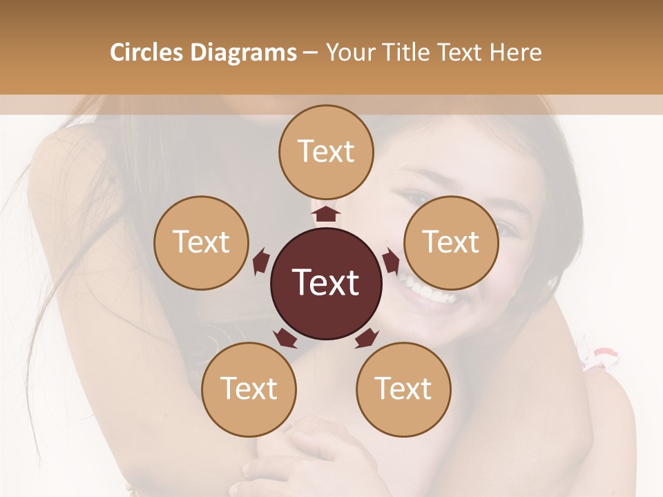 Girls Hugging PowerPoint Template