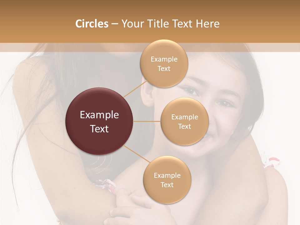 Girls Hugging PowerPoint Template