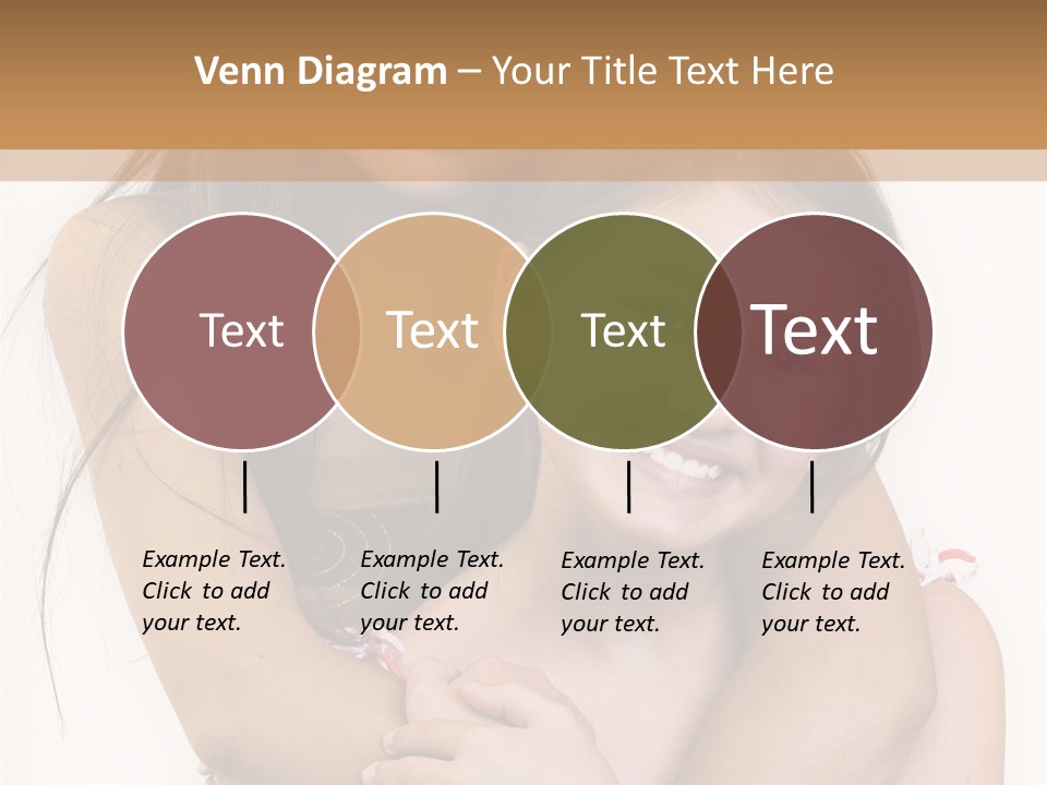 Girls Hugging PowerPoint Template