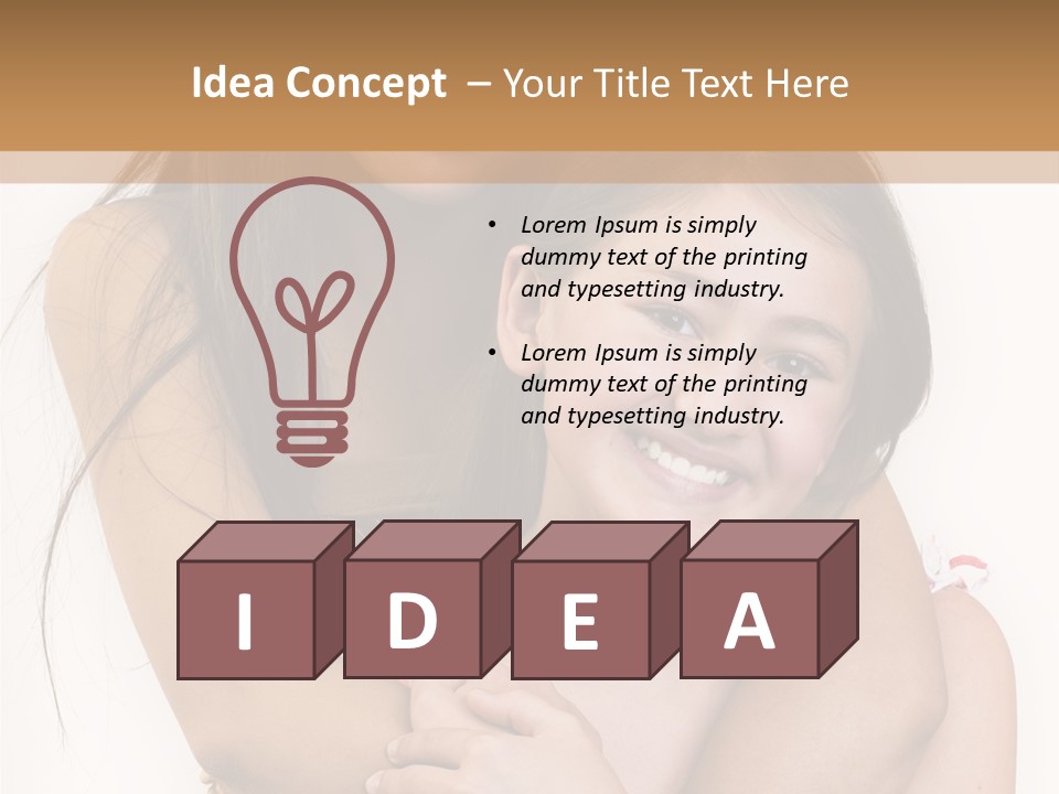 Girls Hugging PowerPoint Template