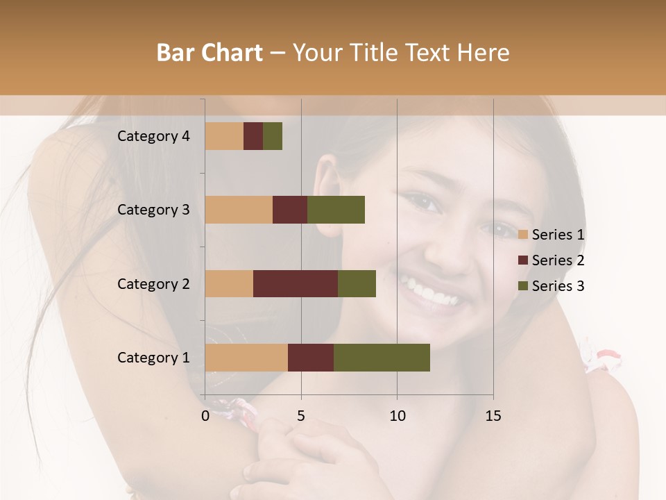 Girls Hugging PowerPoint Template