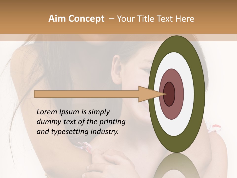 Girls Hugging PowerPoint Template