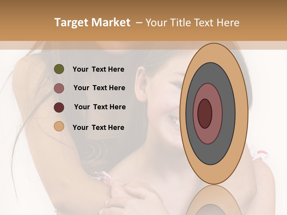 Girls Hugging PowerPoint Template