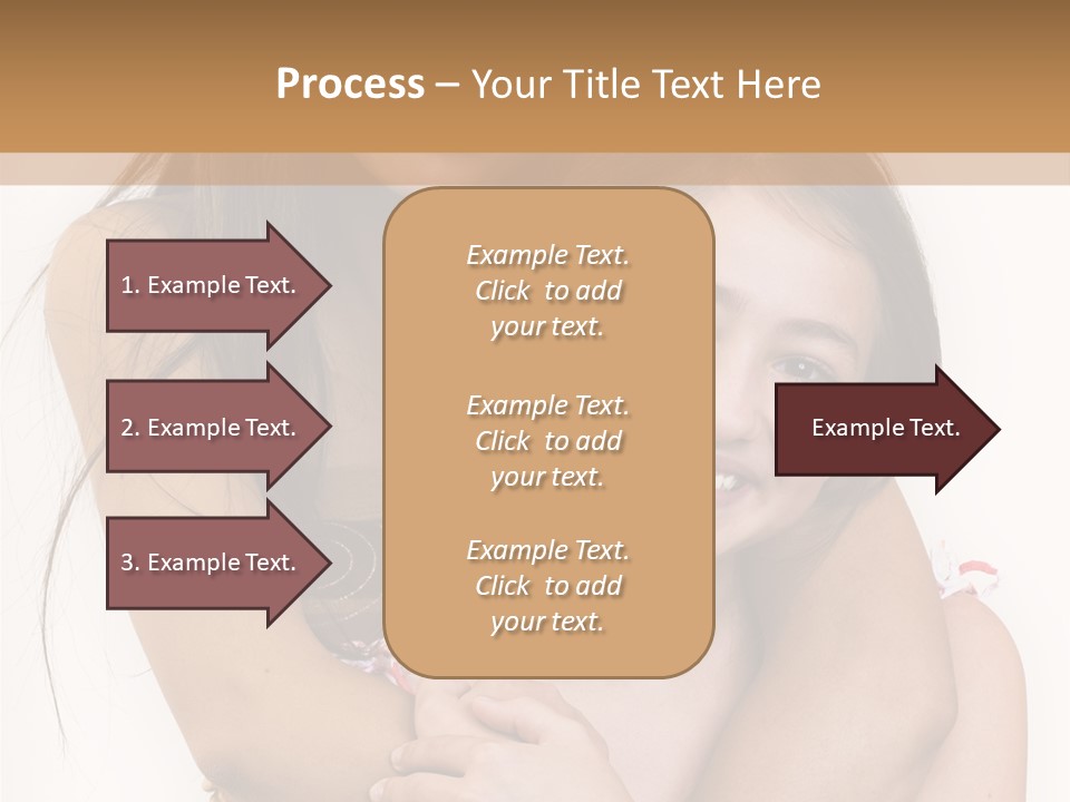 Girls Hugging PowerPoint Template