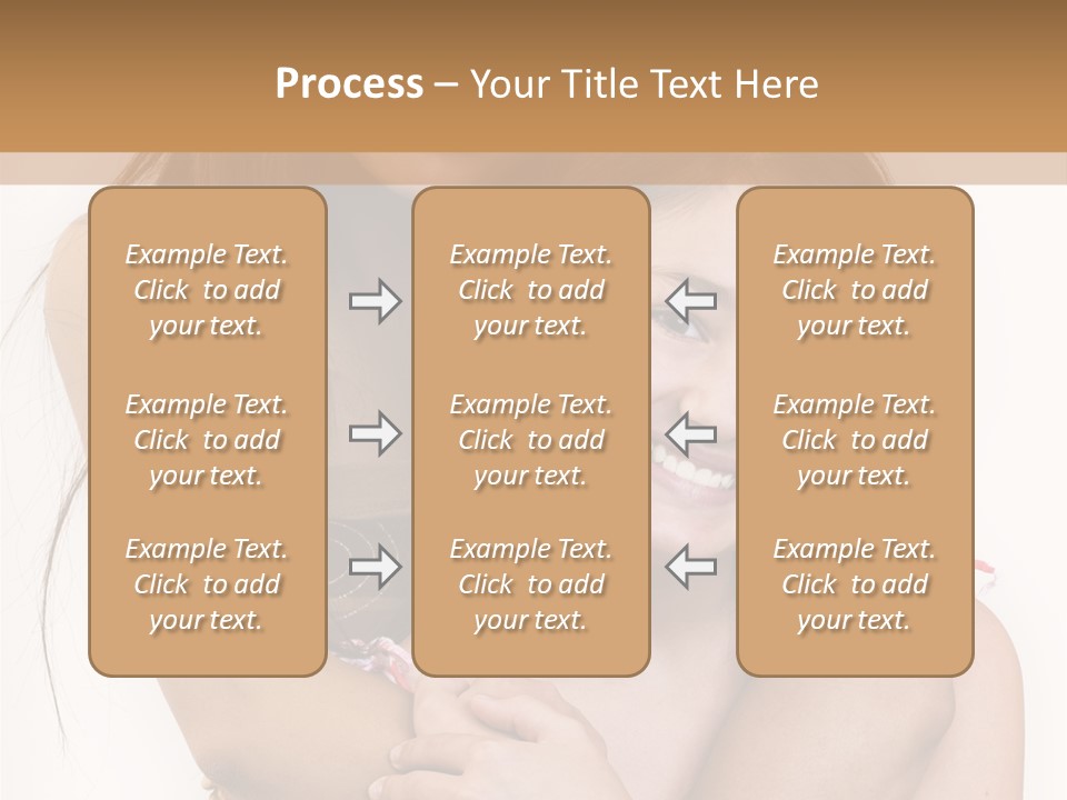 Girls Hugging PowerPoint Template