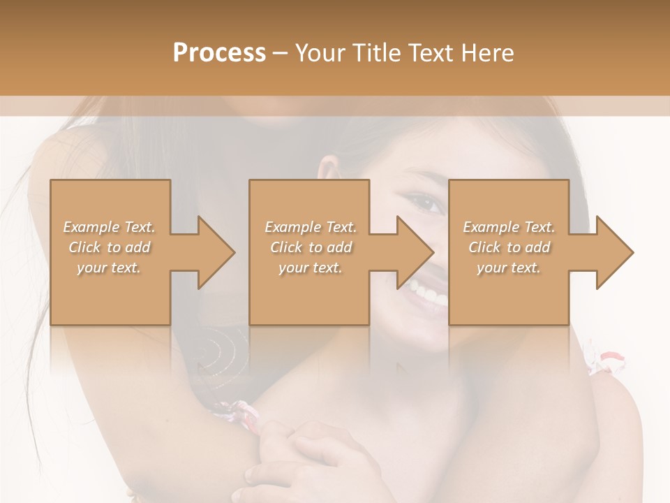 Girls Hugging PowerPoint Template