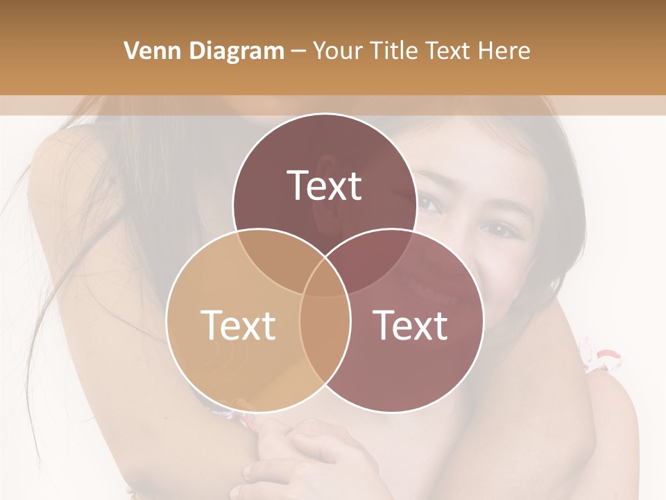 Girls Hugging PowerPoint Template