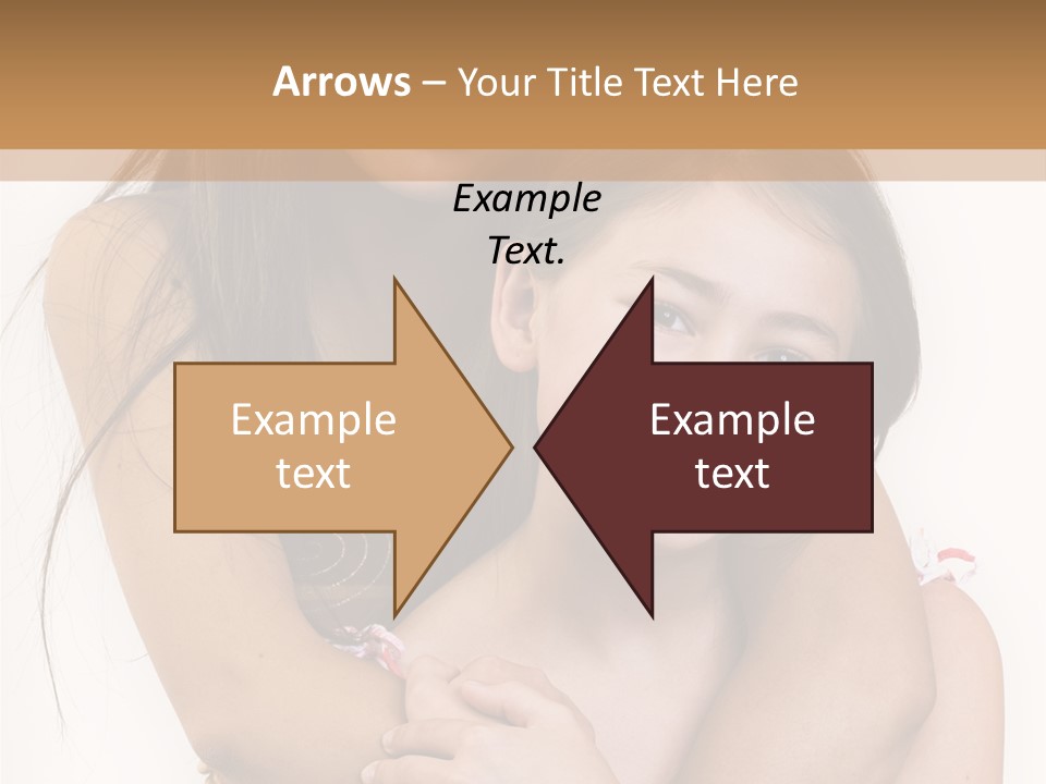 Girls Hugging PowerPoint Template