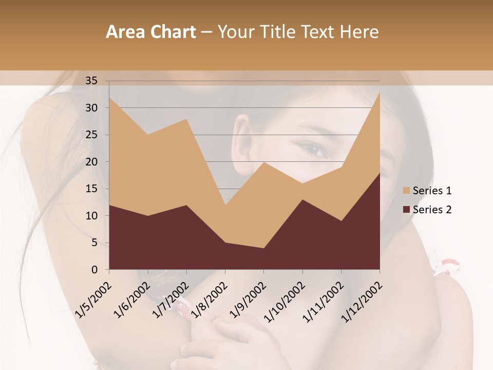 Girls Hugging PowerPoint Template