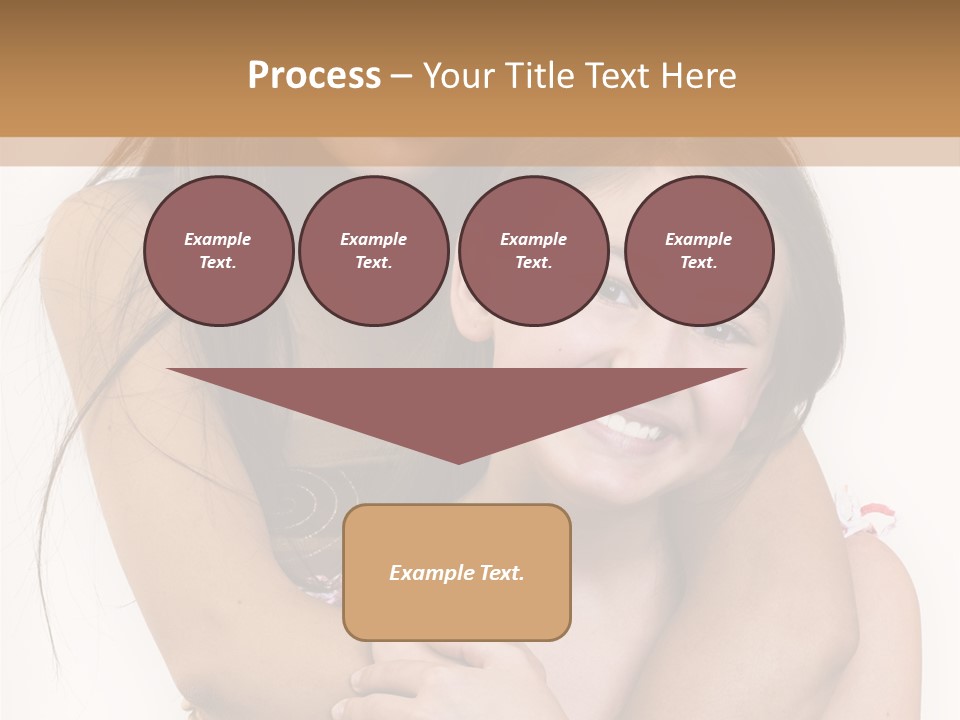 Girls Hugging PowerPoint Template