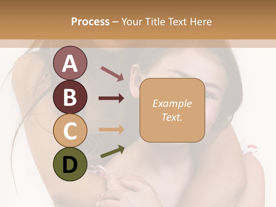 Girls Hugging PowerPoint Template