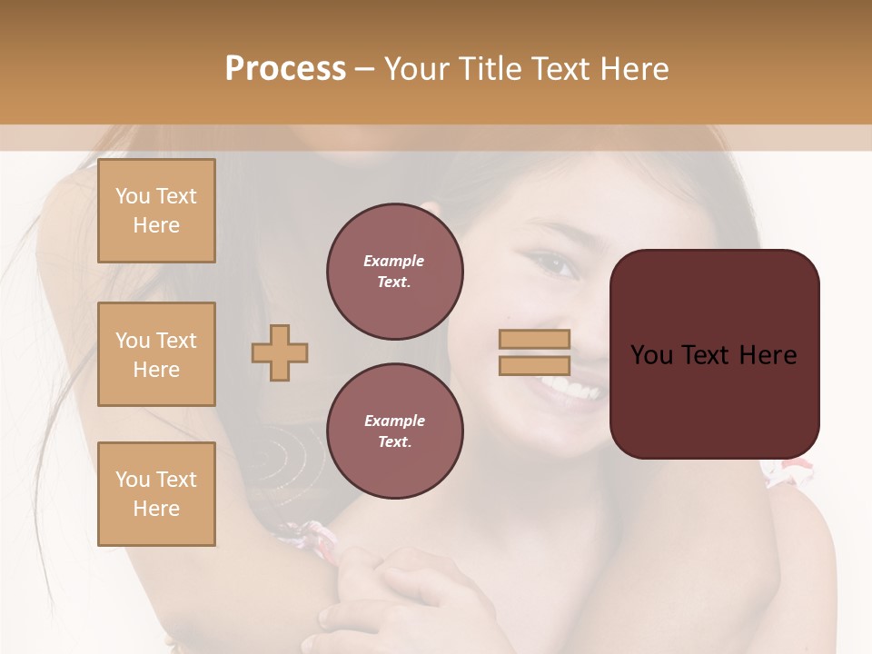 Girls Hugging PowerPoint Template