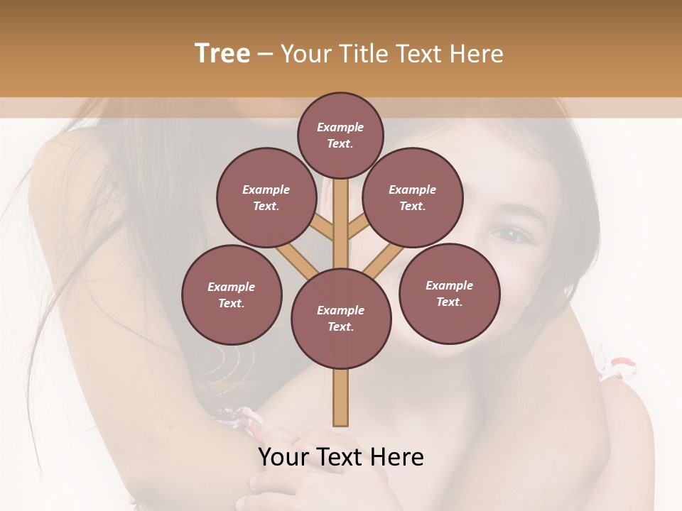 Girls Hugging PowerPoint Template