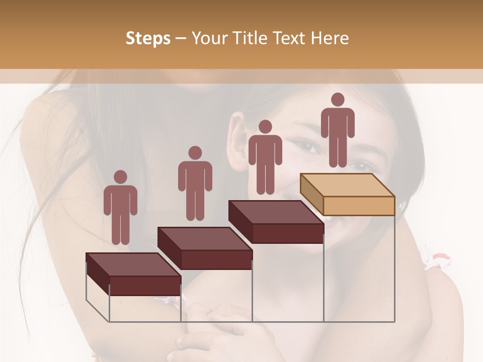 Girls Hugging PowerPoint Template