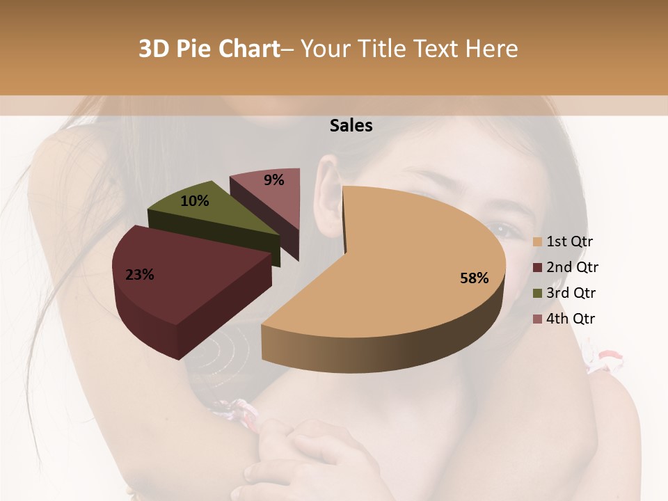 Girls Hugging PowerPoint Template