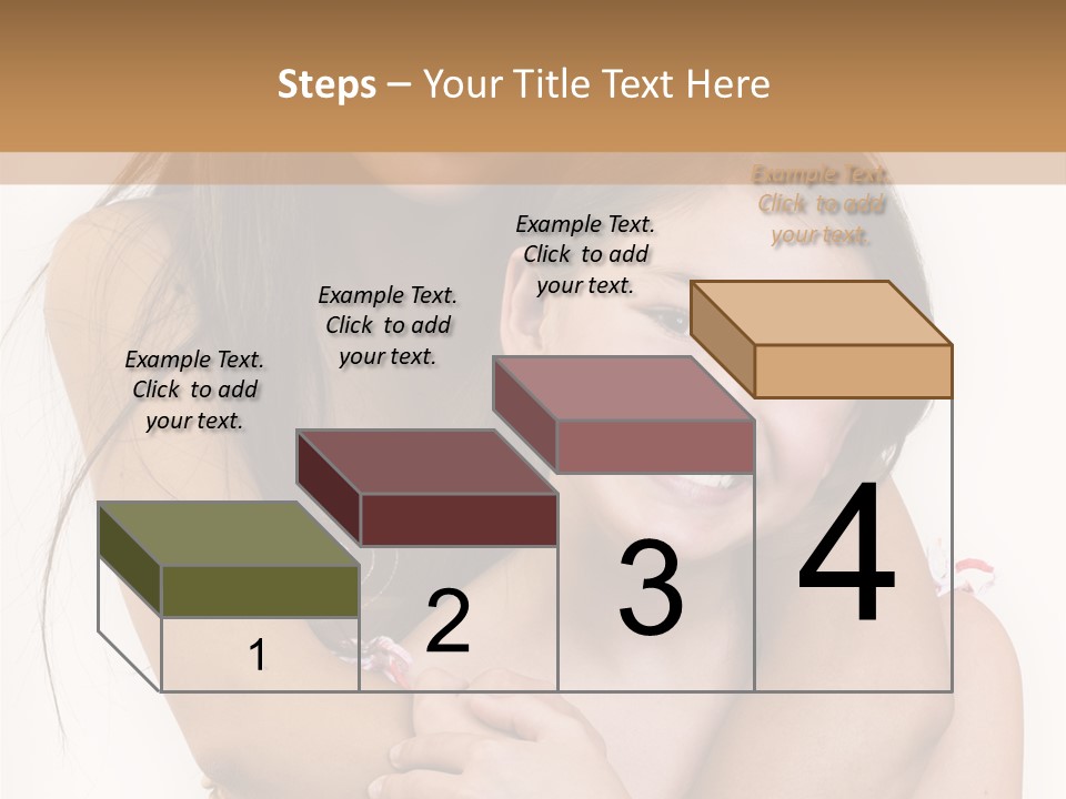 Girls Hugging PowerPoint Template