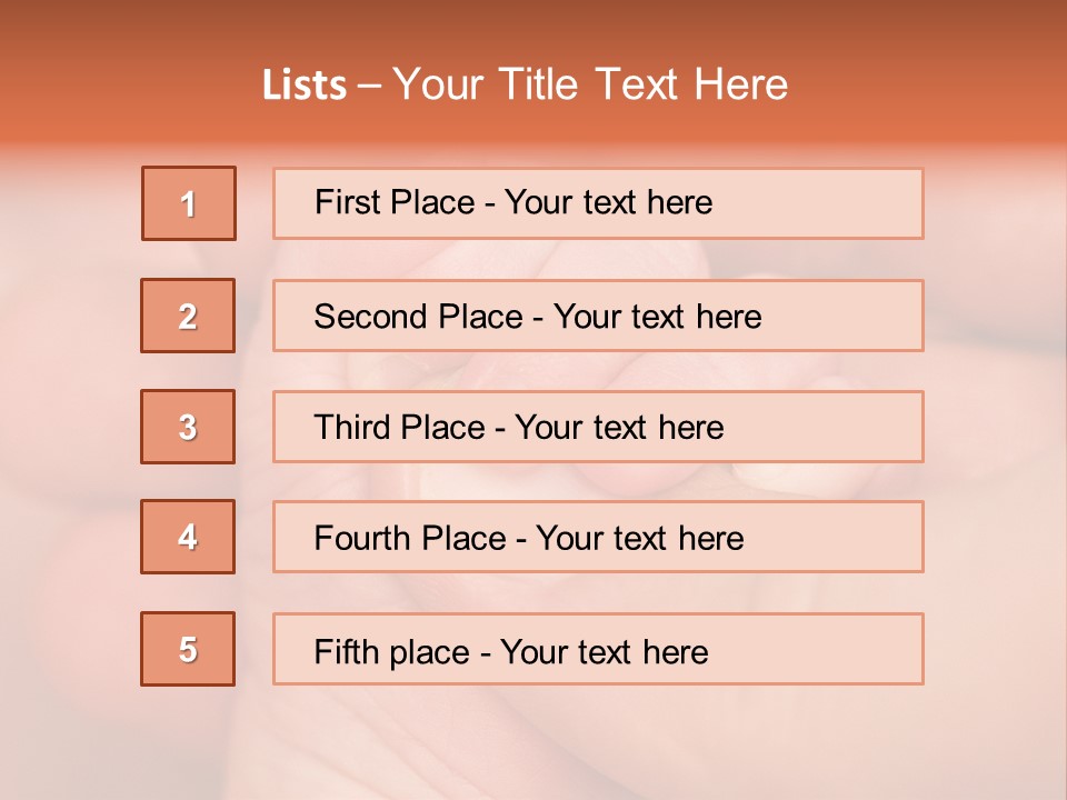 Only Ten Days Old PowerPoint Template