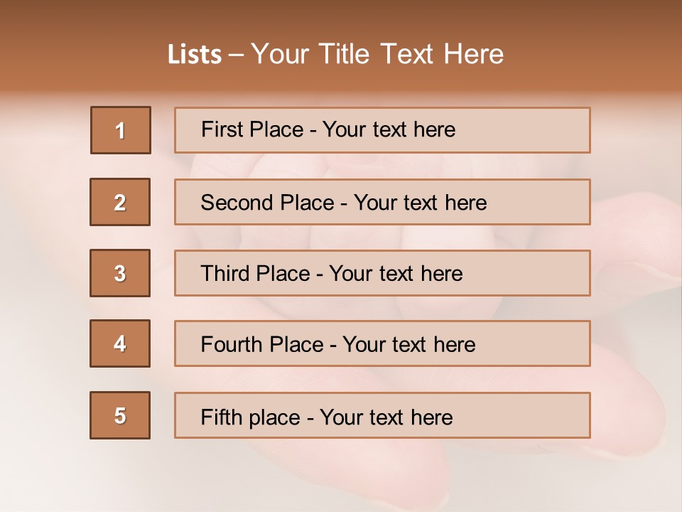 Only Ten Days Old PowerPoint Template