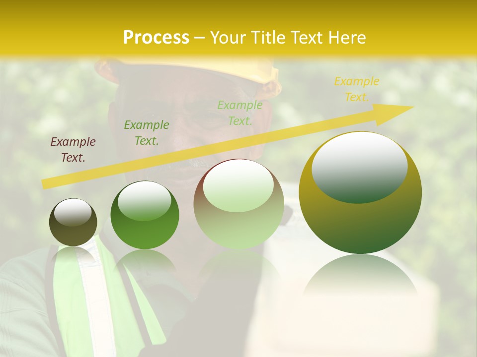 Construction Worker On The Job PowerPoint Template