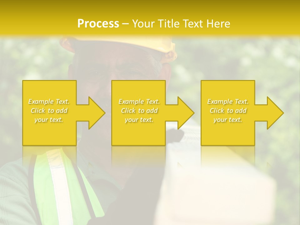 Construction Worker On The Job PowerPoint Template