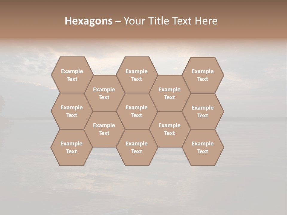 Sunrise At Lake Gaston PowerPoint Template