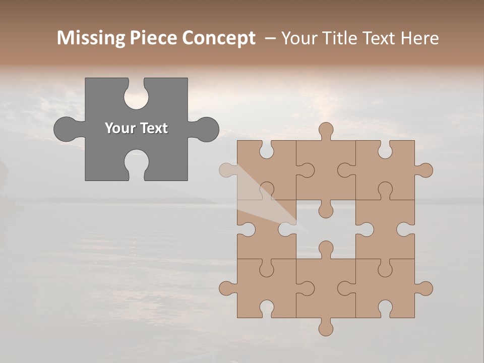 Sunrise At Lake Gaston PowerPoint Template