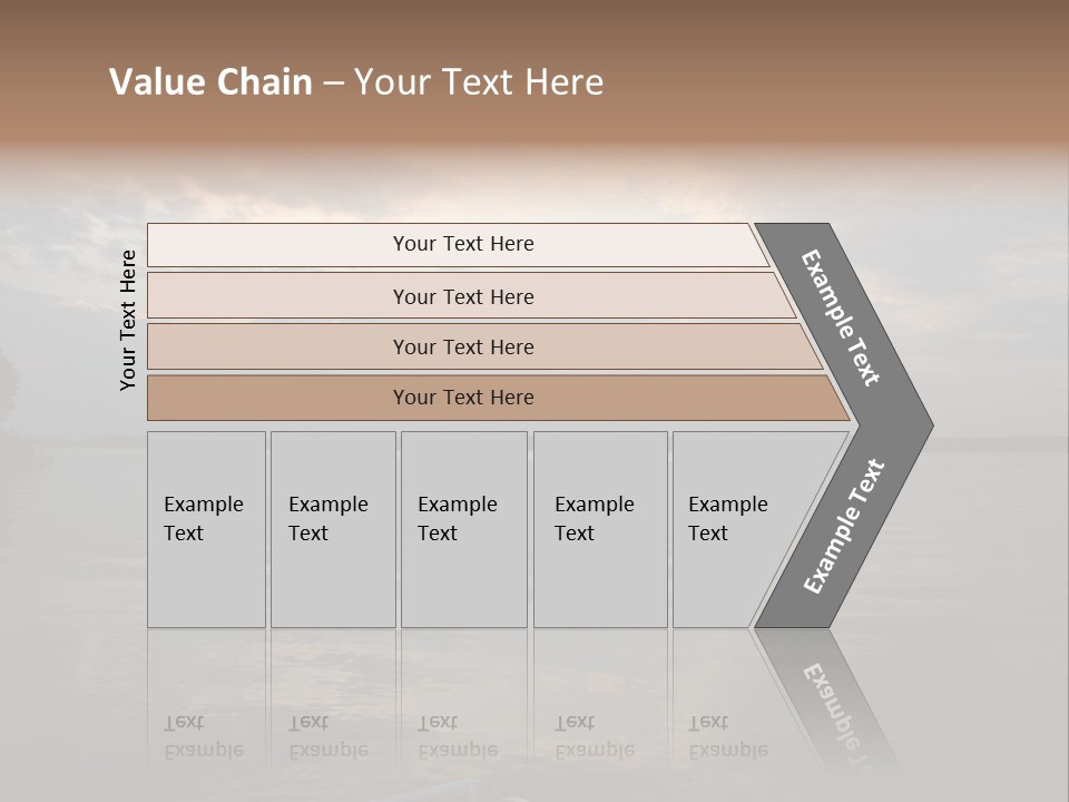 Sunrise At Lake Gaston PowerPoint Template