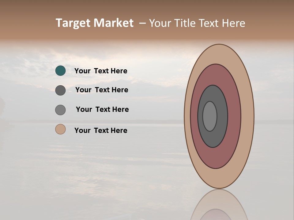 Sunrise At Lake Gaston PowerPoint Template