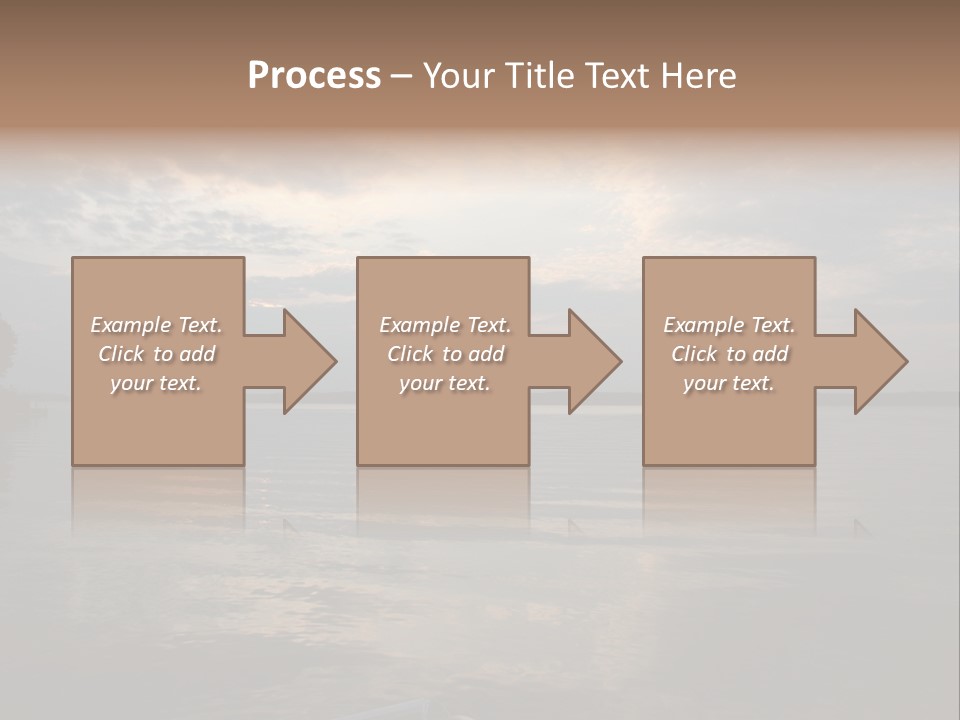 Sunrise At Lake Gaston PowerPoint Template