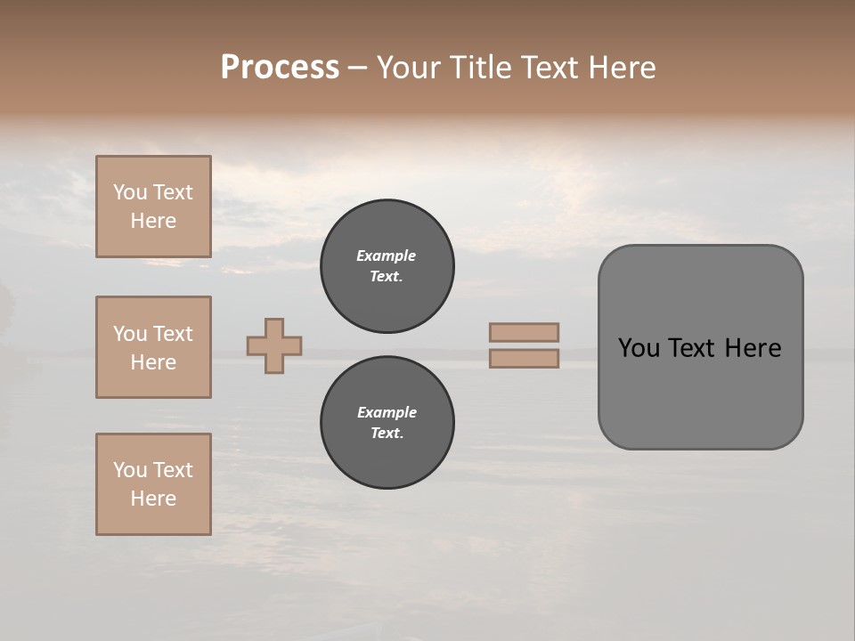 Sunrise At Lake Gaston PowerPoint Template