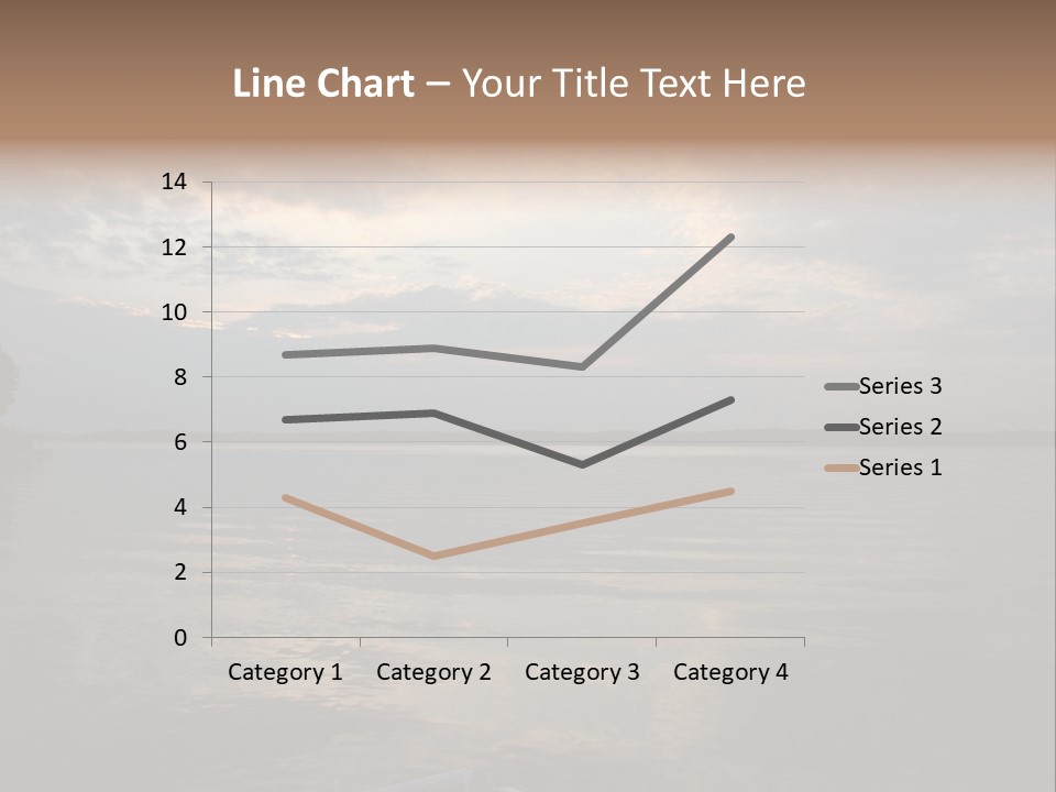 Sunrise At Lake Gaston PowerPoint Template