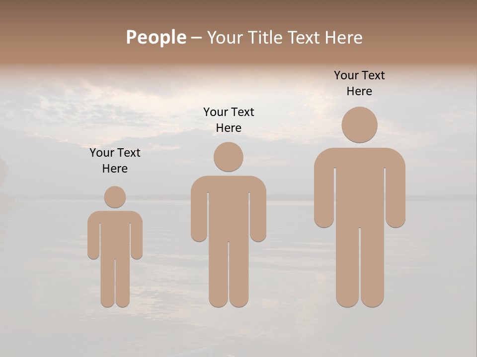 Sunrise At Lake Gaston PowerPoint Template