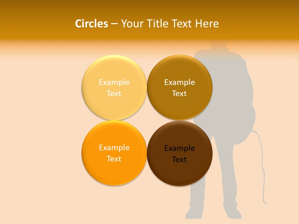 A Man And His Guitar. Illustration PowerPoint Template