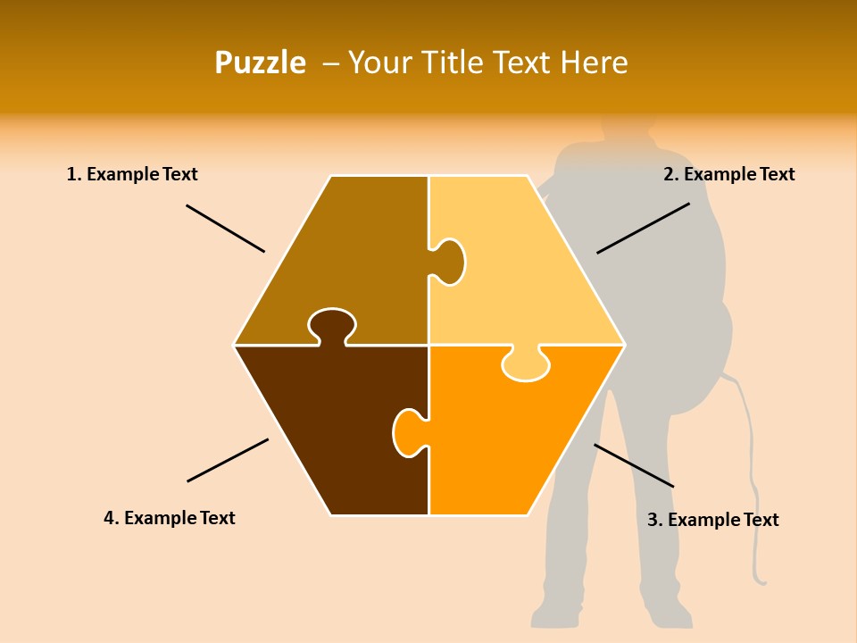 A Man And His Guitar. Illustration PowerPoint Template