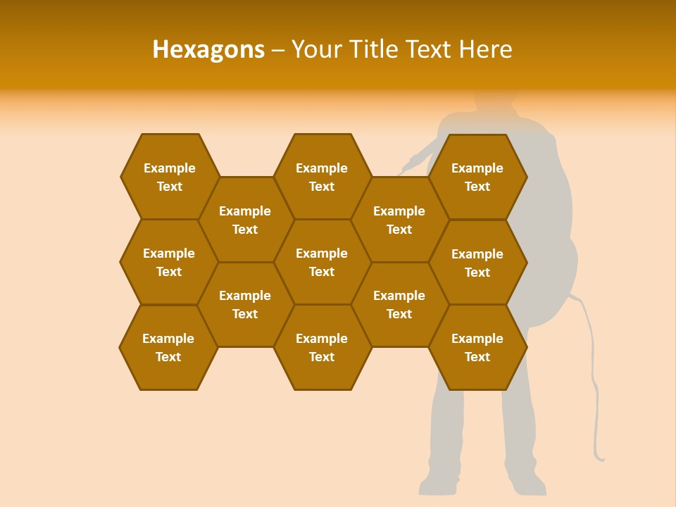 A Man And His Guitar. Illustration PowerPoint Template