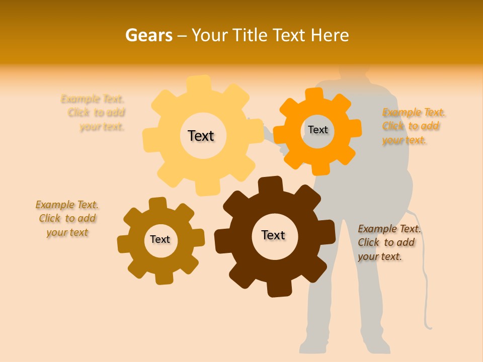 A Man And His Guitar. Illustration PowerPoint Template
