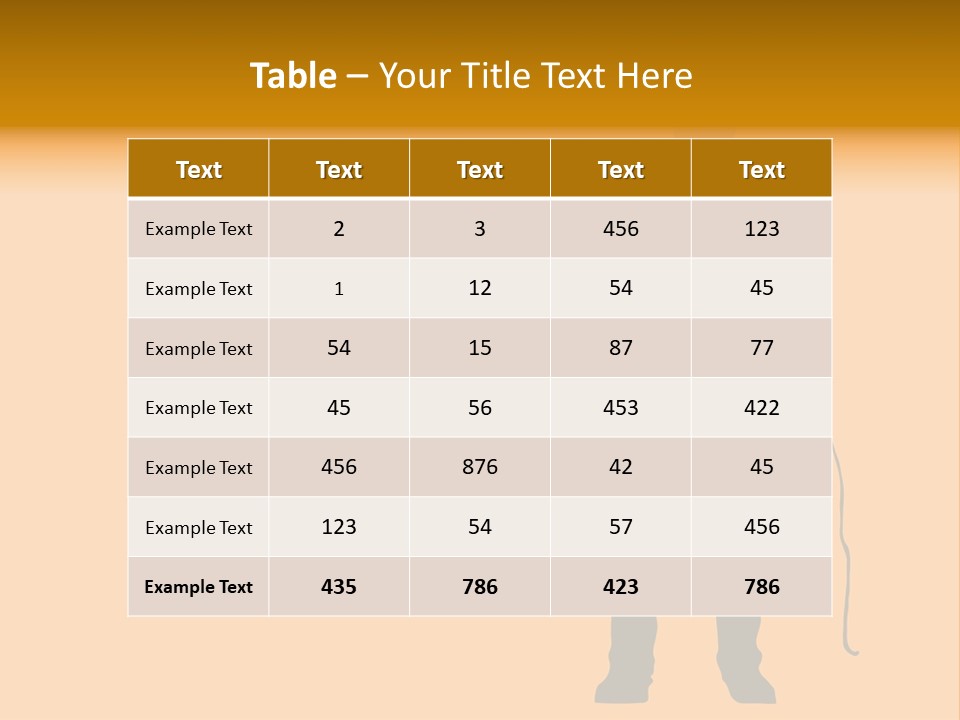 A Man And His Guitar. Illustration PowerPoint Template