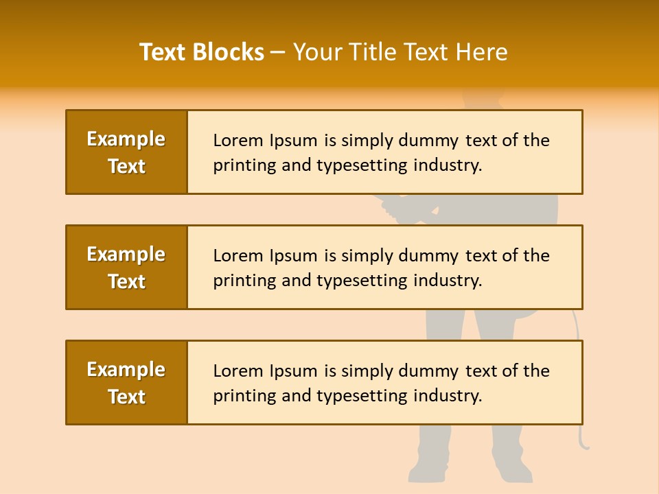 A Man And His Guitar. Illustration PowerPoint Template
