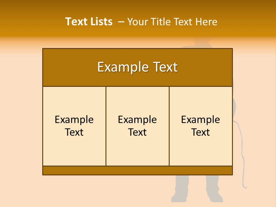 A Man And His Guitar. Illustration PowerPoint Template
