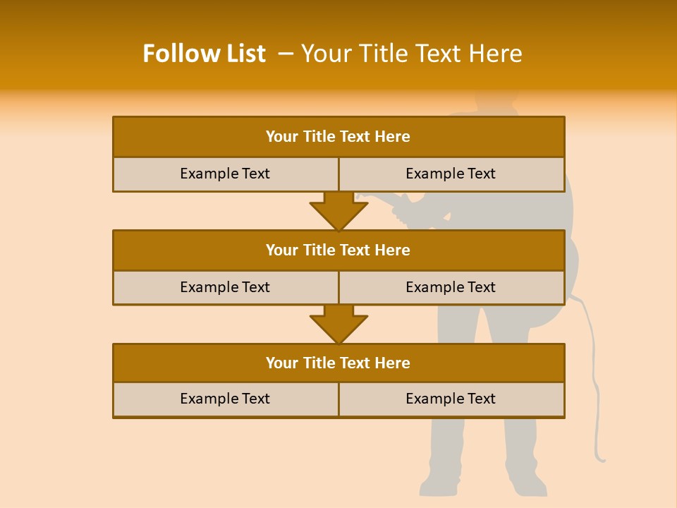 A Man And His Guitar. Illustration PowerPoint Template