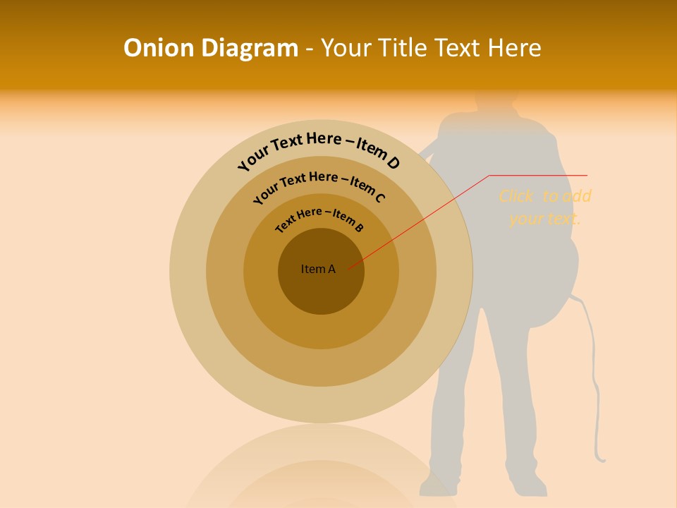 A Man And His Guitar. Illustration PowerPoint Template