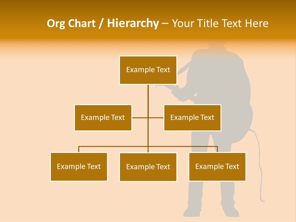 A Man And His Guitar. Illustration PowerPoint Template